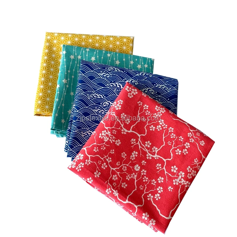 Высококачественная упаковочная ткань в японском стиле Furoshiki с узором на заказ для школьного обеда