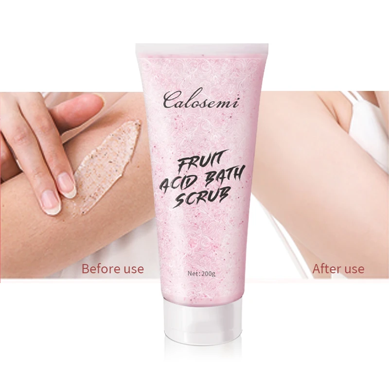 
 Calosemi оптовая продажа натуральных органических веганских фруктов отбеливающая отшелушивающая соль для ванны скраб для лица и тела  