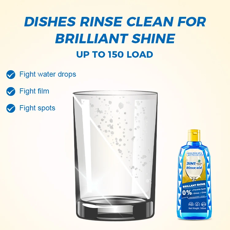 2024 Wholesale Household Chemicals Eco-friendly dishwashing liquid for kitchen rinse aid