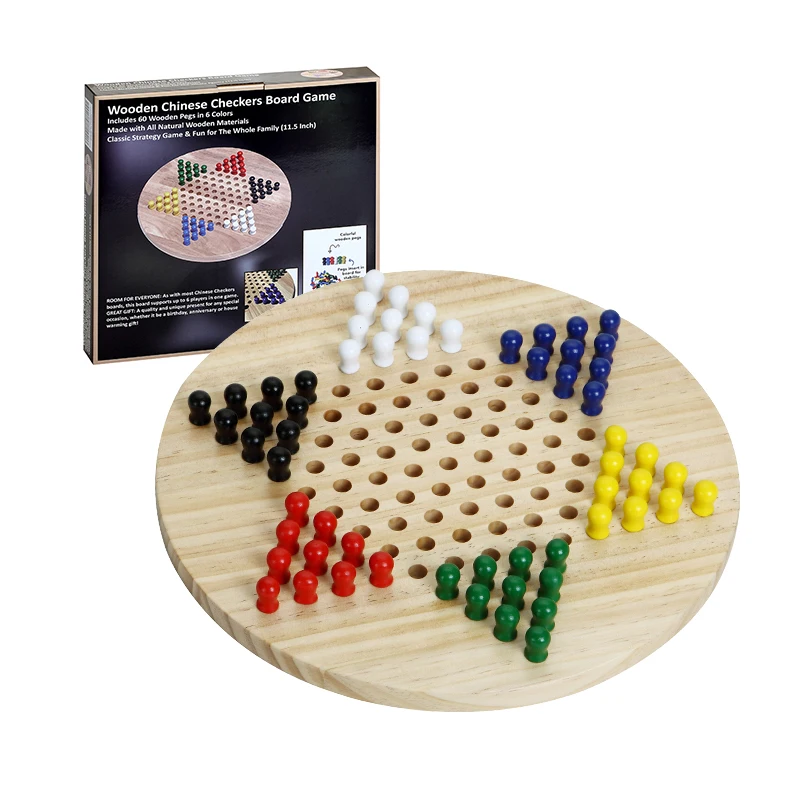 manufactory wholesale wooden chinese checkers party family gift tic tac toe travel game board game set