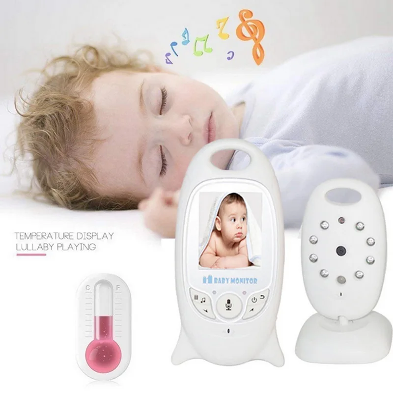 Baby Video Monitor Video Intercom Baby Walkie Talkie Baby Monitor Mount Night Vision Camera Sleeping Music Temperature Display