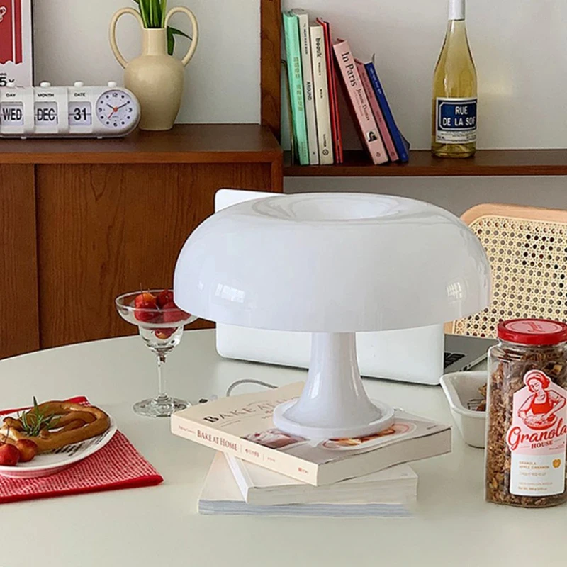 Orange Danish Mushroom Table Lamp Ornament Light for BedRoom Interior Lighting Desk Lamp Bedside Lamps Decoration Lighting