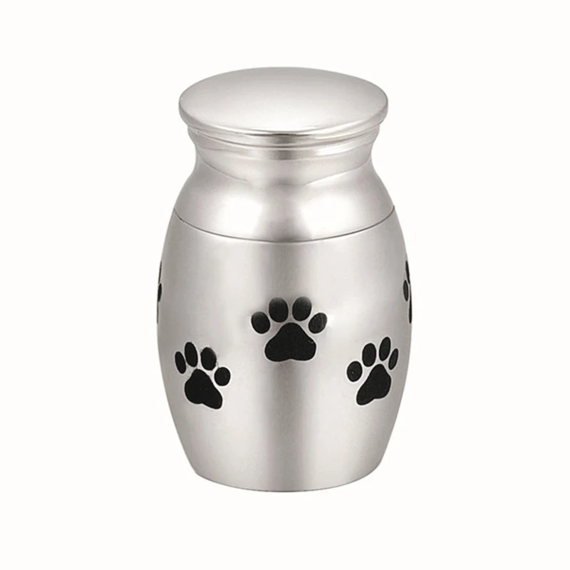 Funeral Container Jar Small Pet Stainless Steel Mini Funeral Urn for Ashes Keepsake Cremation Ashes Urn