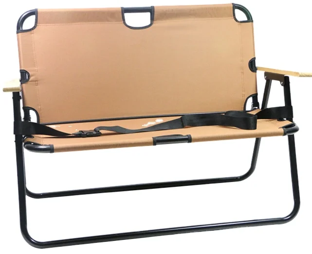 Double beach chair with lifting chair back outdoor camp chair