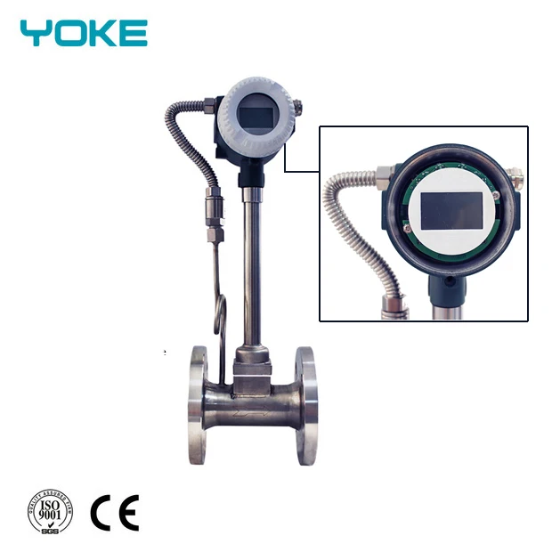 
steam vortex flow meter propane gas flow meter r with temperature and pressure compensation 
