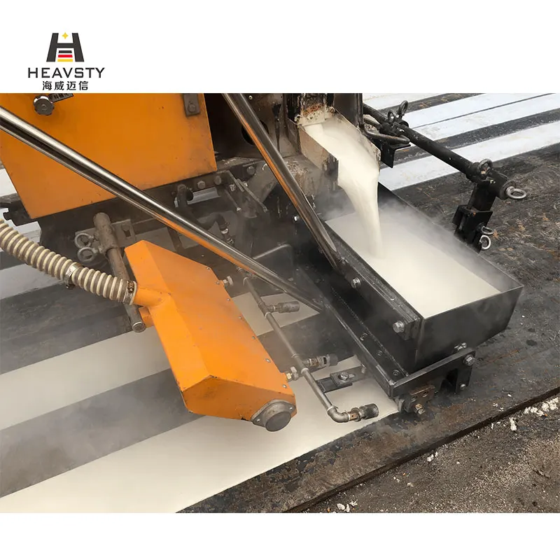 Thermoplastic Line Striping Solutions Hand Push Thermoplastic Road Line Marking Machine for Sale