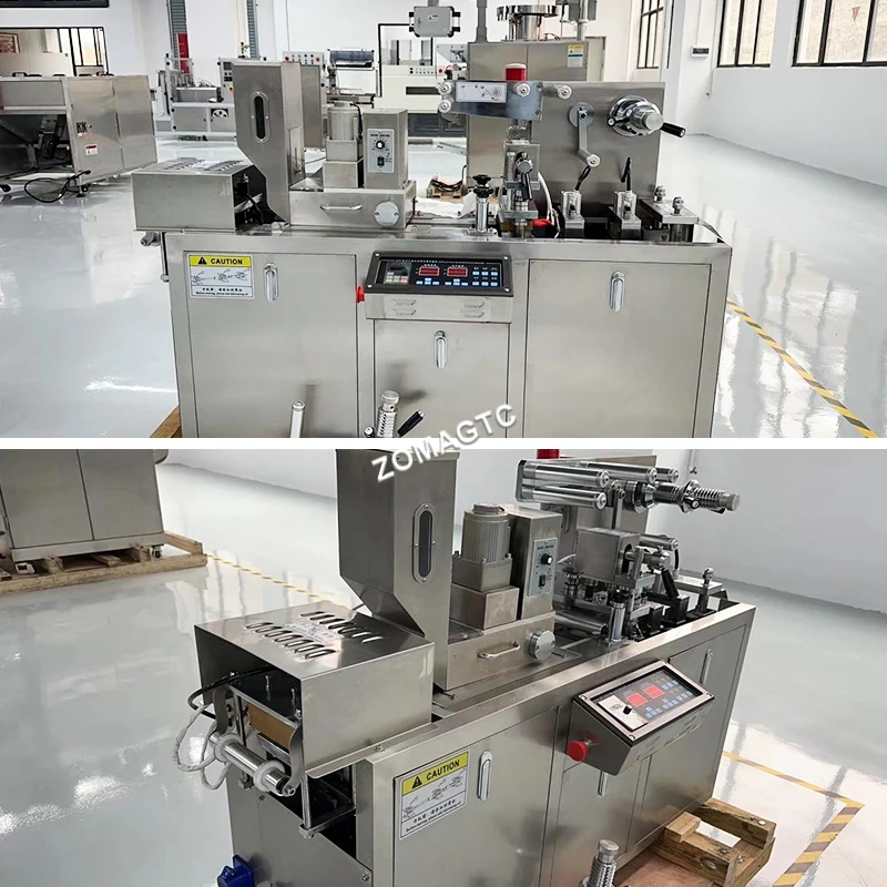 Automatic Plastic Blister Packing Machine Heating And Pressing Tablet Blister Packing Machine For Button Battery Candy Chocolate