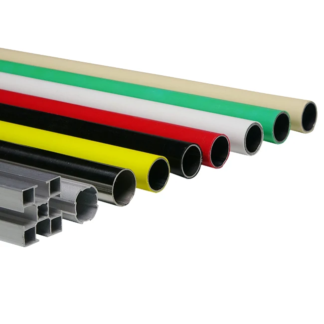 28MM ivory pipe PE/ABS coated steel pipe ESD used for workbench flow rack popular in factory lean pipe/tube lean production