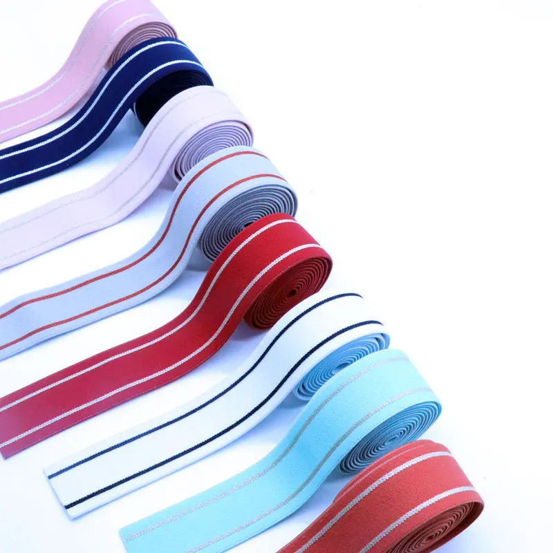 
Изготовленный На Заказ повязка на голову лямки Новый эластичный спандекс нейлоновая тесьма эластичная лента для спортивного бюстгальтера 