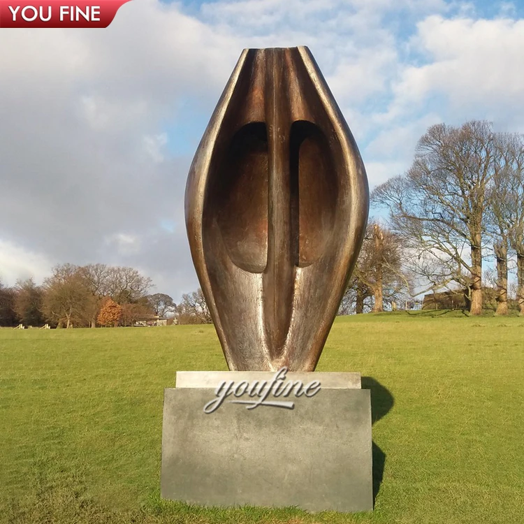 Современная Большая художественная садовая медная статуя Генри Мура абстрактная памятная бронзовая скульптура для