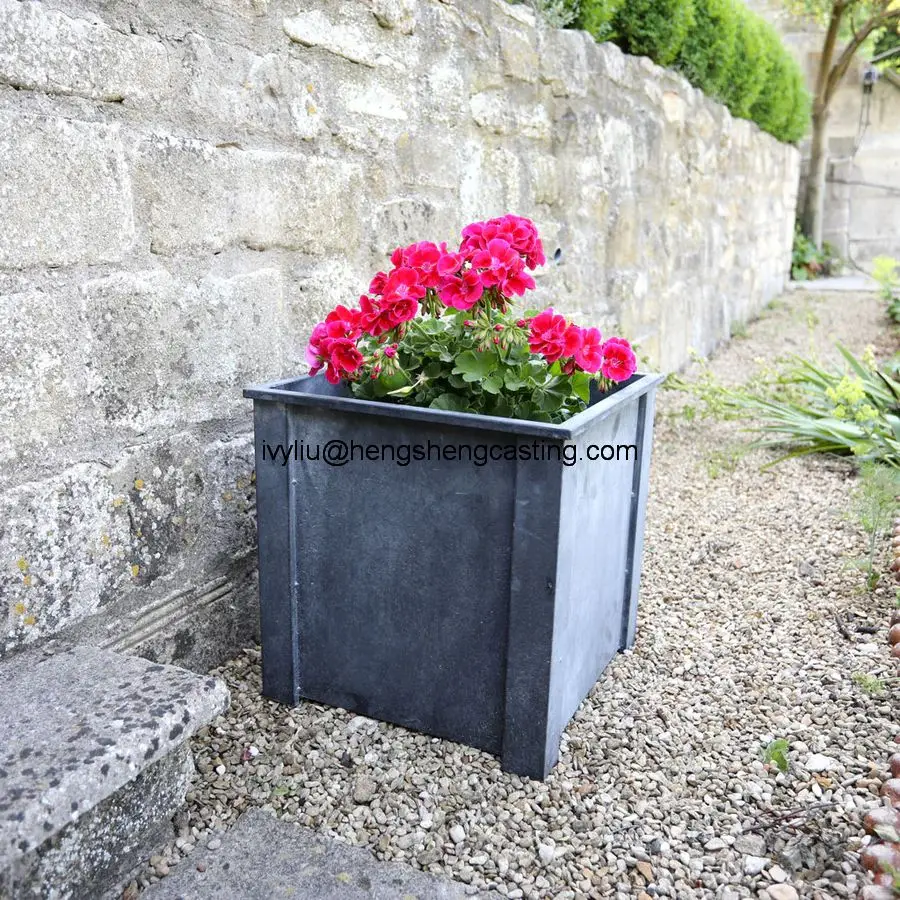 Metal Square Versailles Planter box salon de jardin Patio Outradoor Iron Flower Pot Garten