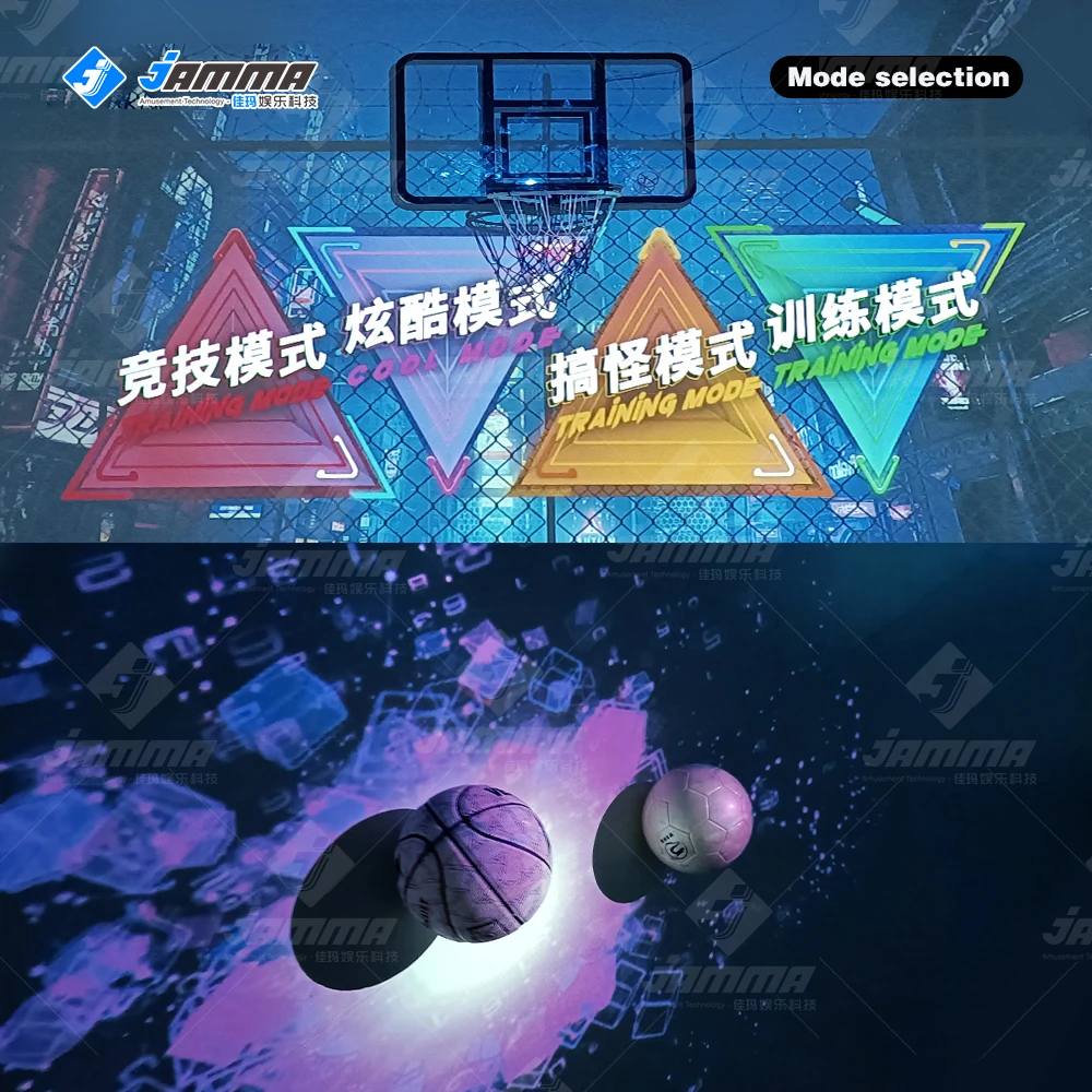 2022 AR holographic dynamic basketball sport Indoor Sport Simulator Interactive Projection simulator