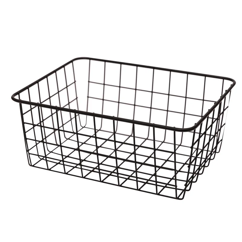 
iron mask cosmetic wire storage basket box desktop debris storage box snack toy basket 
