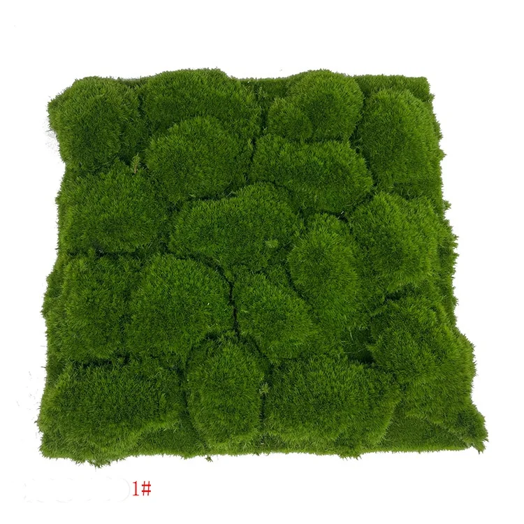 Small 30cm Artificial Moss Lawn Artificial Panel Grass Wall Decor Wall Green Artificial Moss For Backdrop Decoration
