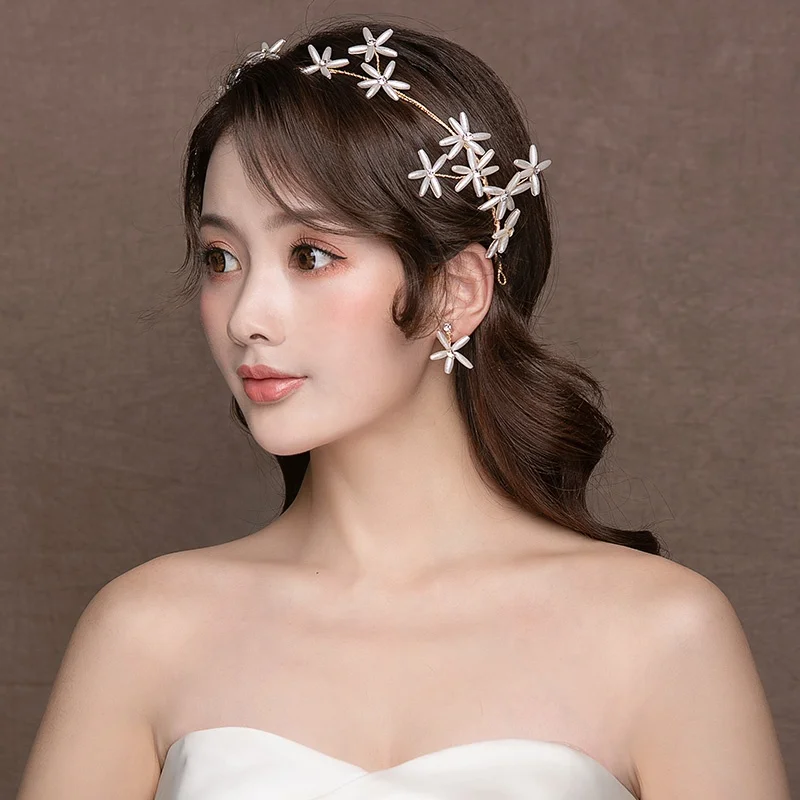 Свадебные аксессуары для волос в пляжном стиле ручной работы с милыми звездами, снежинками, морскими звездами и жемчужинами