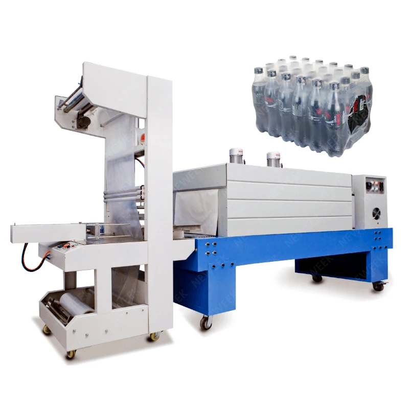 NEWEEK Best selling Semi-Auto Sleeve Wrapper Plastic PE Film Heat Tunnel Shrink Packaging Machine