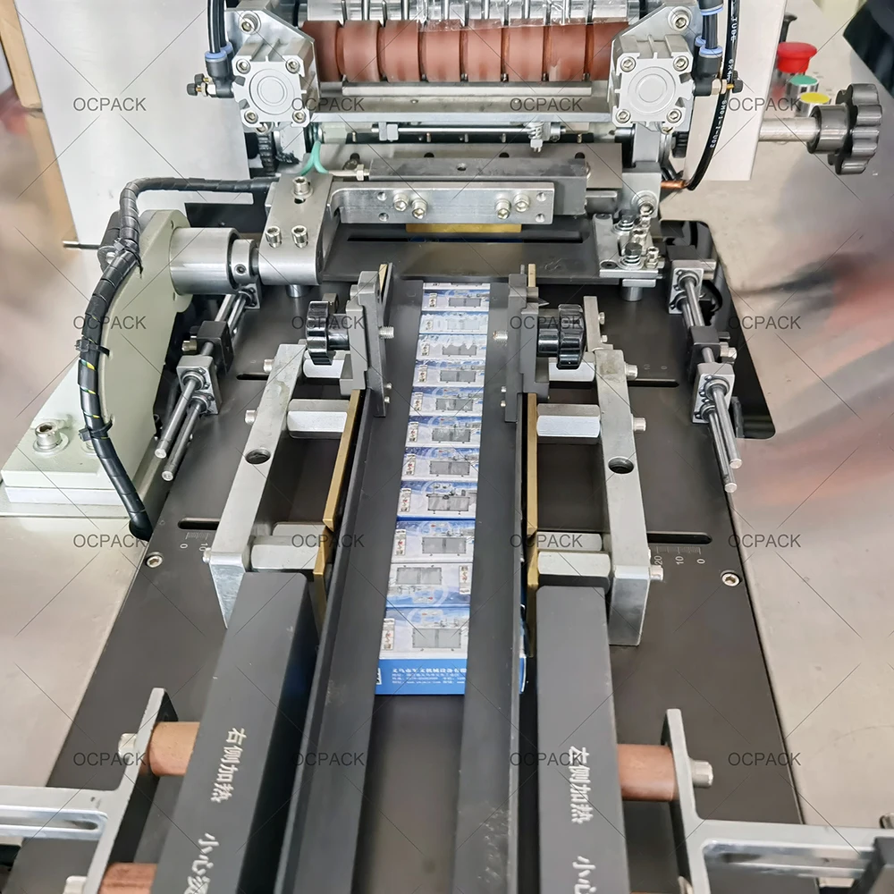 Semi Auto Bopp Transparent Box Cellophane Overwrapping Machine For Small Perfume Cosmetic Box