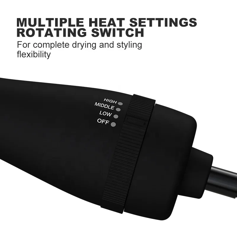 Ulelay Dropship Multi functional 3 in 1 One Step Hair Straightener and Curler Comb with 3 Heat Settings Hot Air Brush Dryer