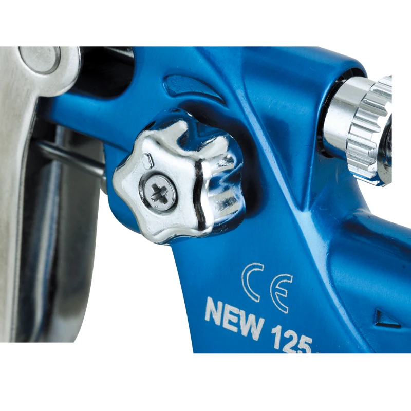 Voylet NEW 125 HVLP Touch Up Air Spray Gun for Clearcoat 1.0mm Stainless Steel Nozzle Professional Gravity Feed Spray Gun