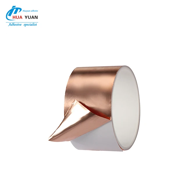 China supplier 25mm copper tape 3mm acrylic adhesive copper foil tape