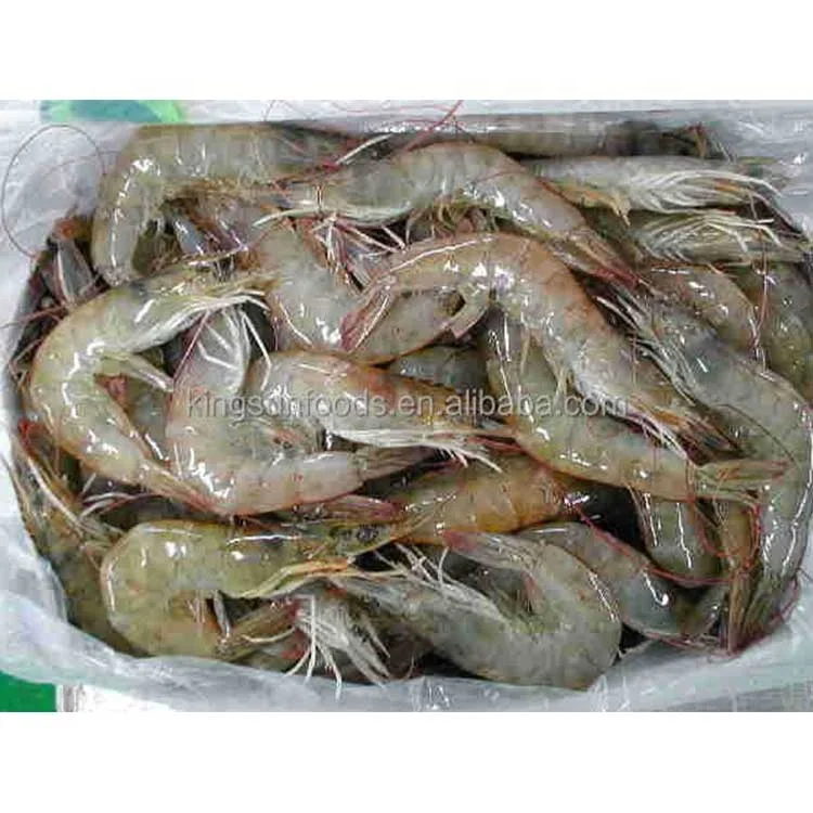 Популярные замороженные креветки Vannamei сырая голова на замороженных креветках ХОСО