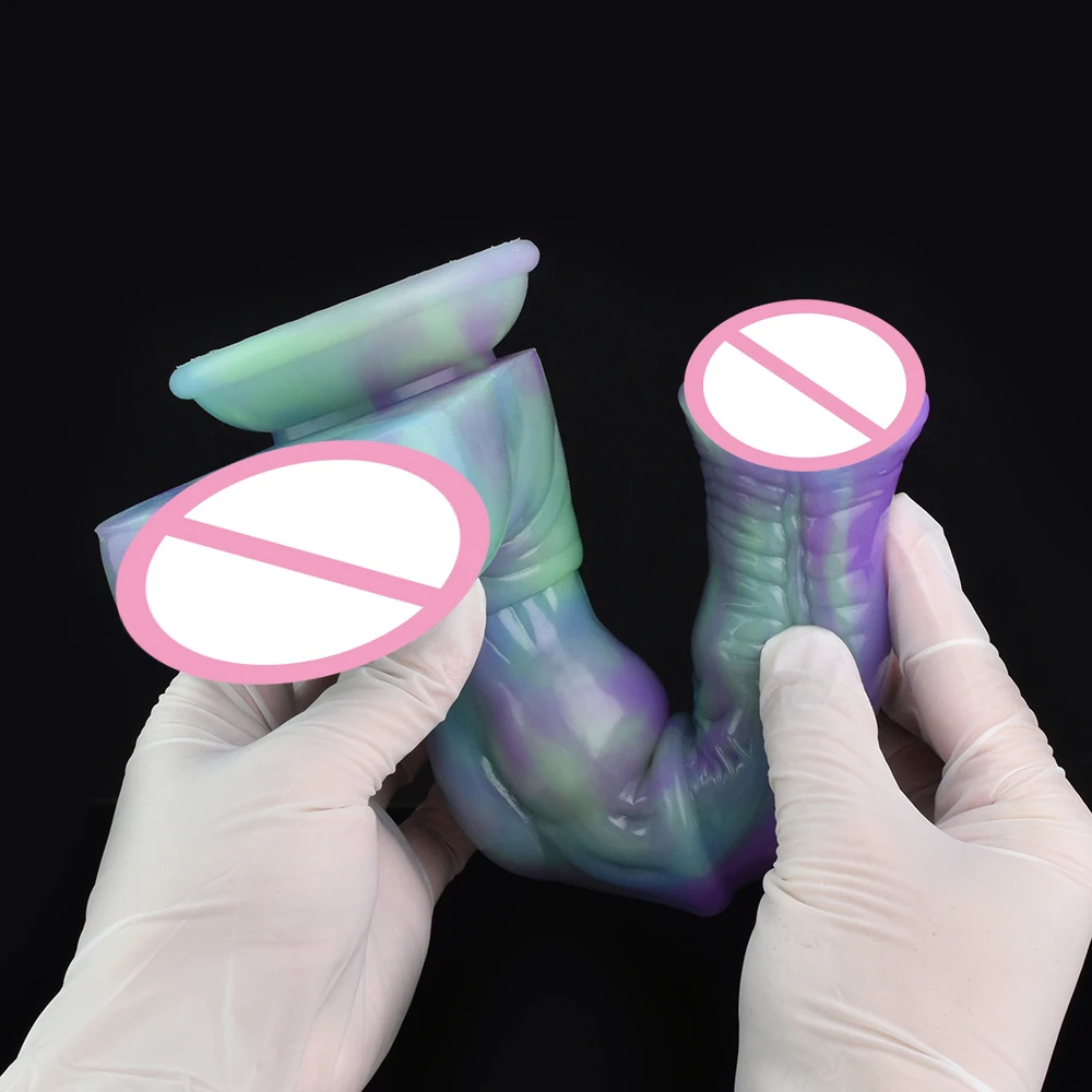 YOCY New Arrival 9 Inch Horse Dildo For Men Women Soft Sex Toys Anal Massage Male Masturbators
