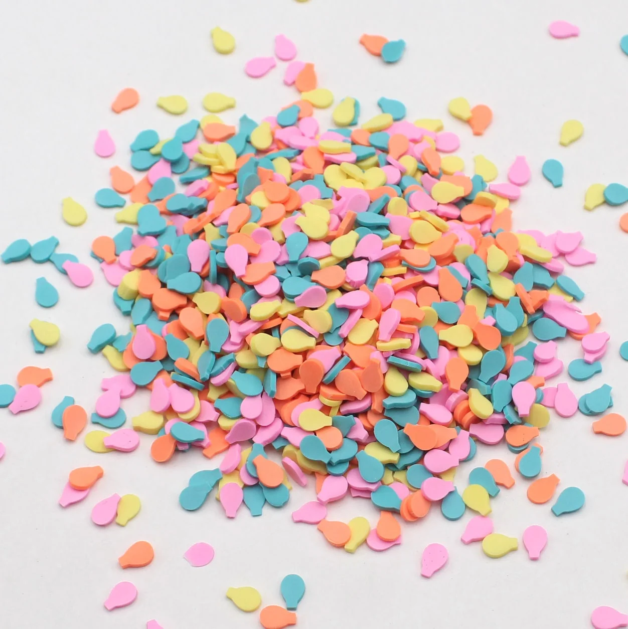 500g/Lot Polymer Clay Balloons and Ribbons Mixed Candy Sprinkles for Decoration DIY Crafts Filler Accessories