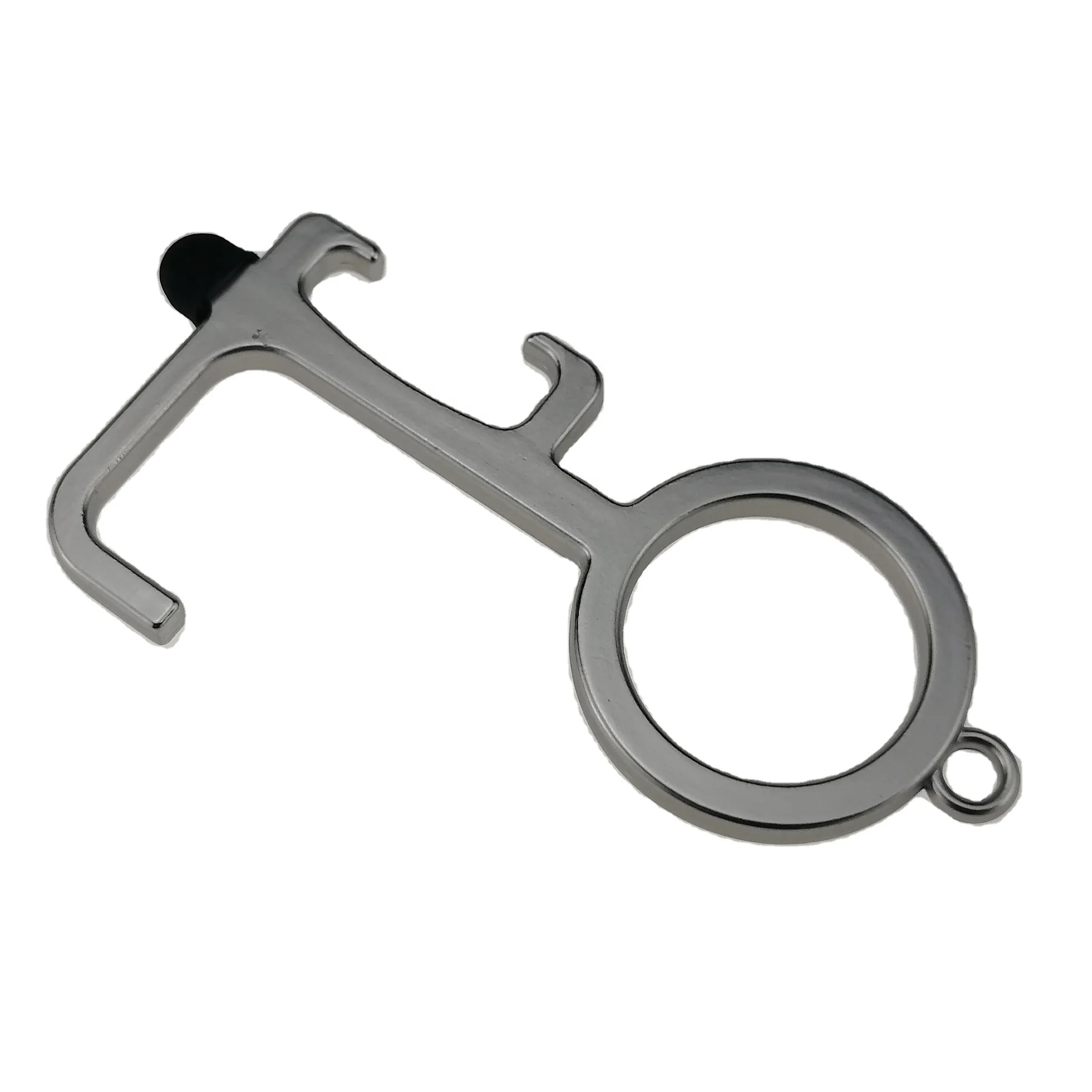 Brass Keychain Edc Door Opener, Button Tool Door Opener Keychain