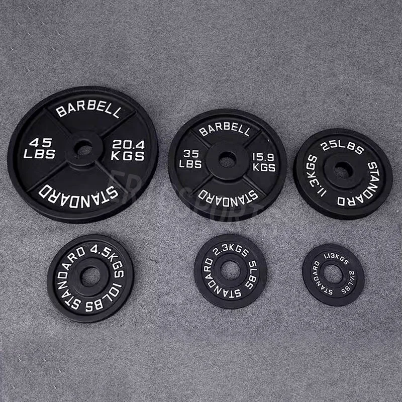 Baking Training Barbell Bumper Weight Plate barbell with weight plates set