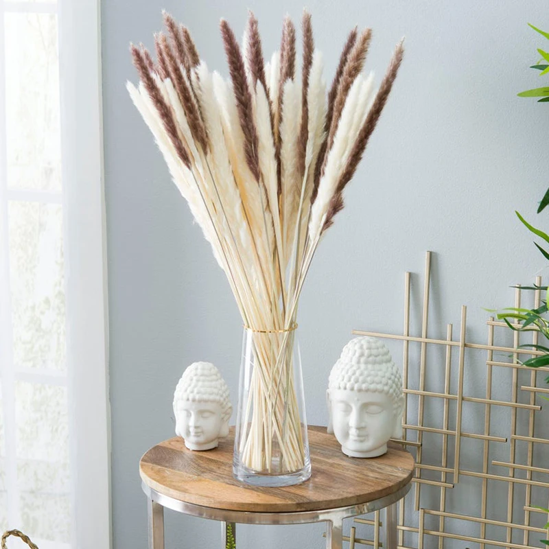
2021 Home decorative flower dried pampas Reed flowers 15-30cm 15pcs per bundle small Pampas grass for sale 