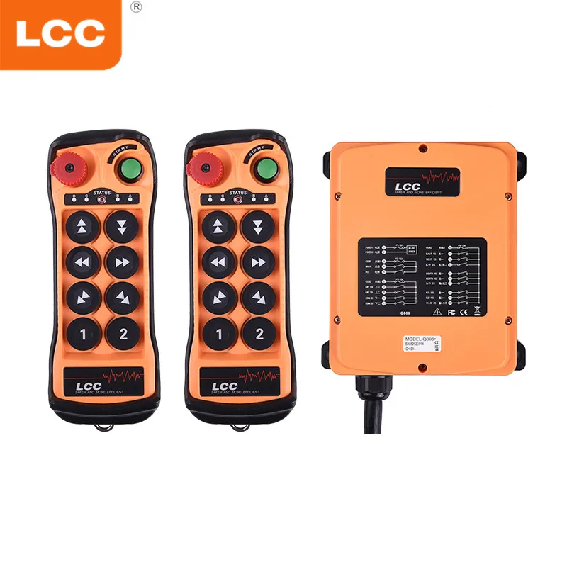 Q808 433Mhz 8 keys double speed industrial radio winch remote controller