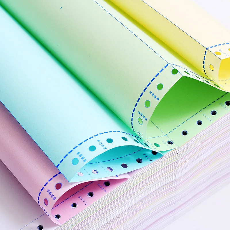 High quality Continuous Paper 1-6 Ply Computer Printing Form customized NCR carbonless paper sheet