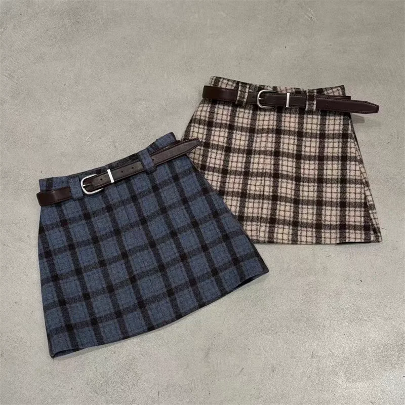 2024 New Design Checkered 100% Wool Yarn Dyed Jacquard Tweed Fabric for Coat Suit Checkered Skirt