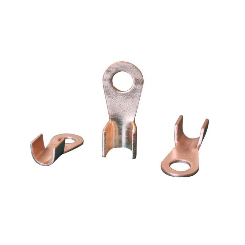 OT Series 80/100/150A Copper Terminals Circular Splice Ring Terminal Open Nose Wire Naked Battery Cable Connector Lugs