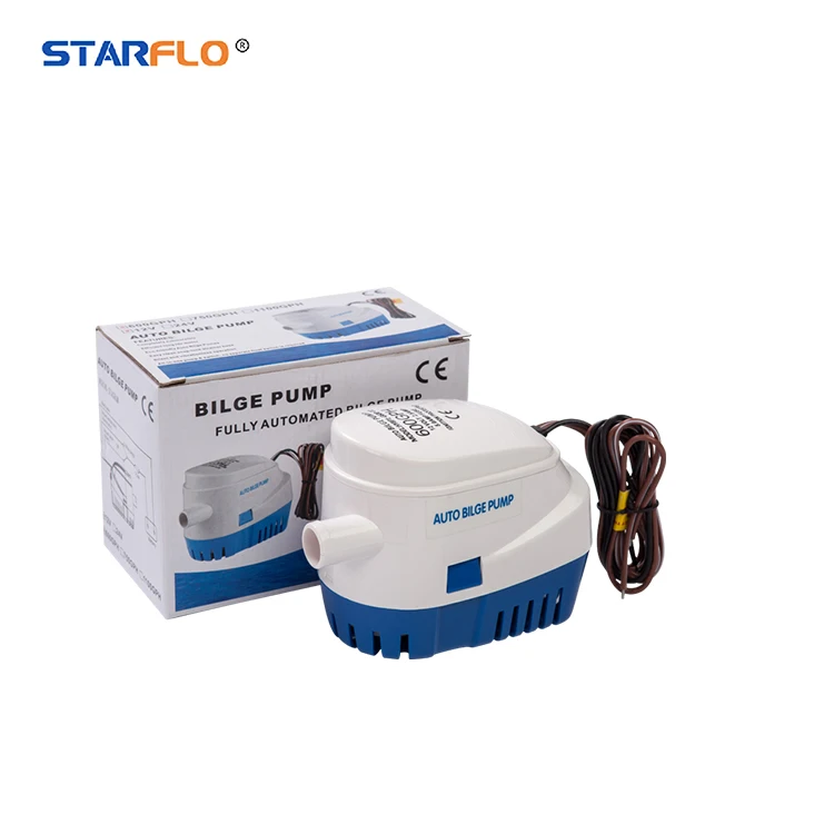 STARFLO 600GPH 24V Electric Submersible Battery Powered Marine Pump Water Bilge Flusher Pump For Boat