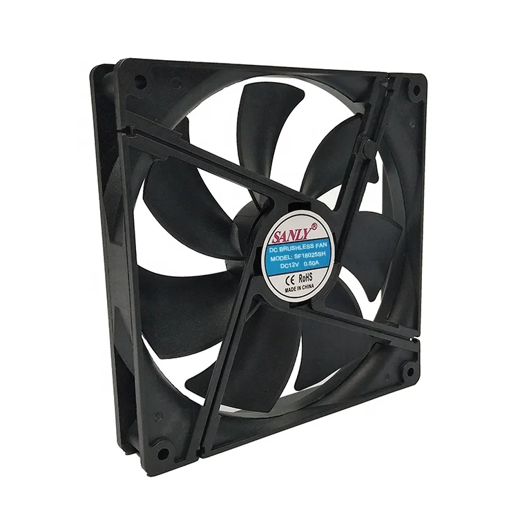 SF8025 12 вольт dc Бесщеточный Охлаждающий вентилятор компьютера Санли