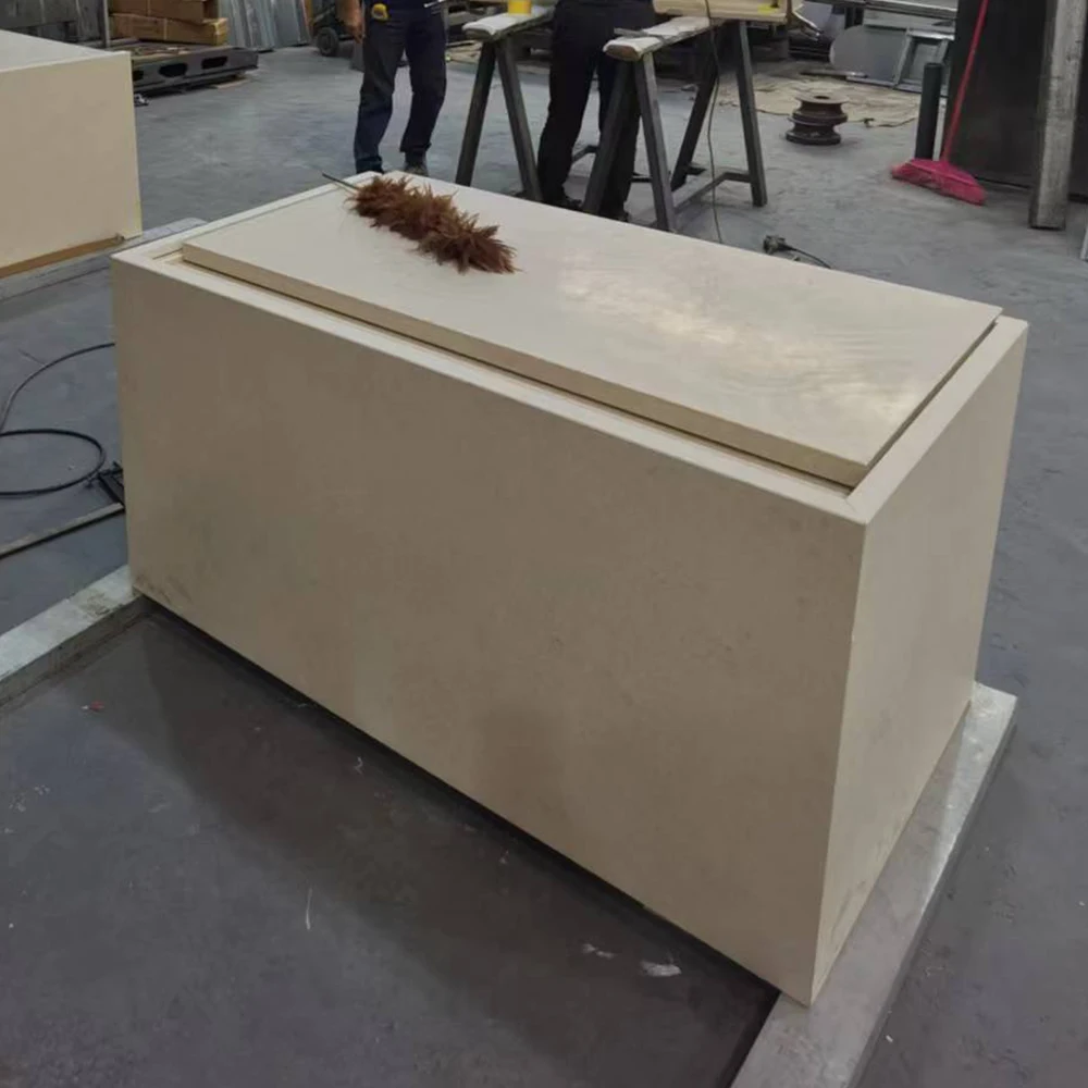 Goldtop OEM/ODM Marmor popular style Beige Limestone with black spot PORTUGAL CREAM limestone warehouse price furniture