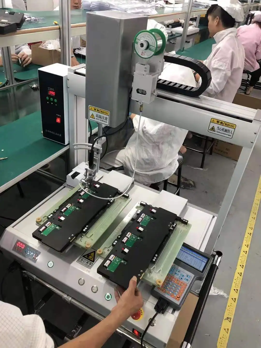 Soldering robot PCB soldering Double working places selective soldering machine led module soldering machine