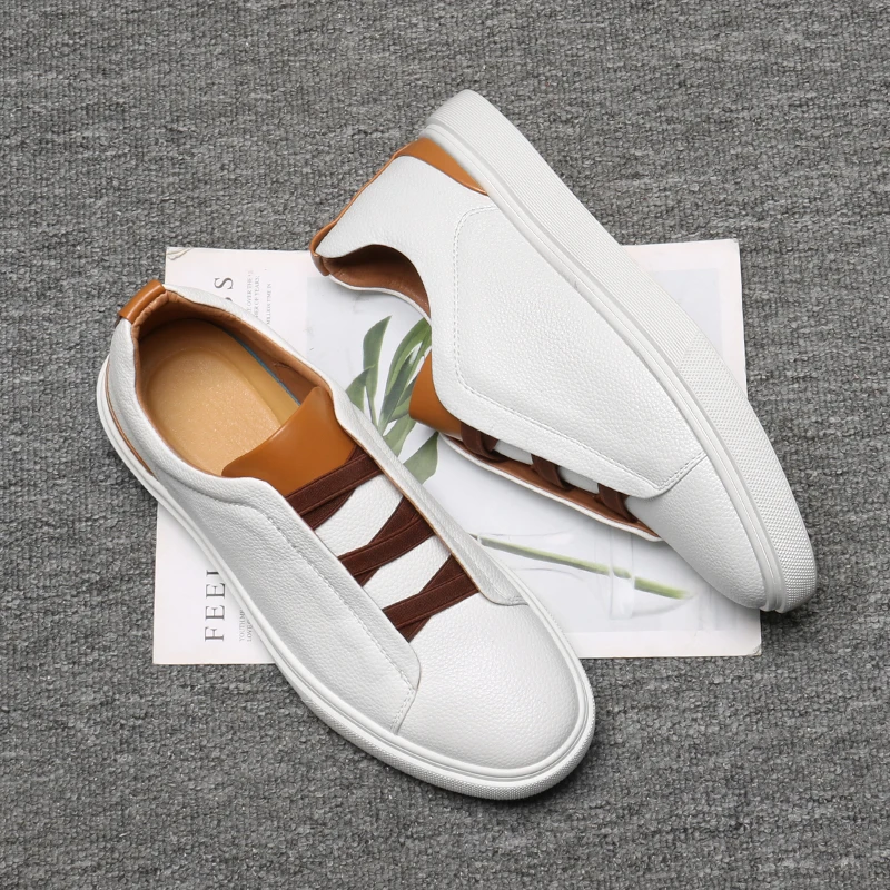 Custom Designer Fashion Black Color Skateboard Shoes Flat Sports walking shoes wear-resistant breathable men casual shoes