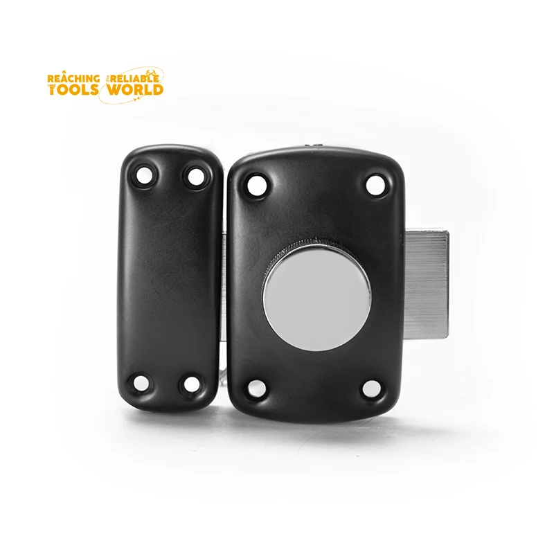 DingQi South America Wooden Door Brass Cylinder Double Unlock Door Rim Lock