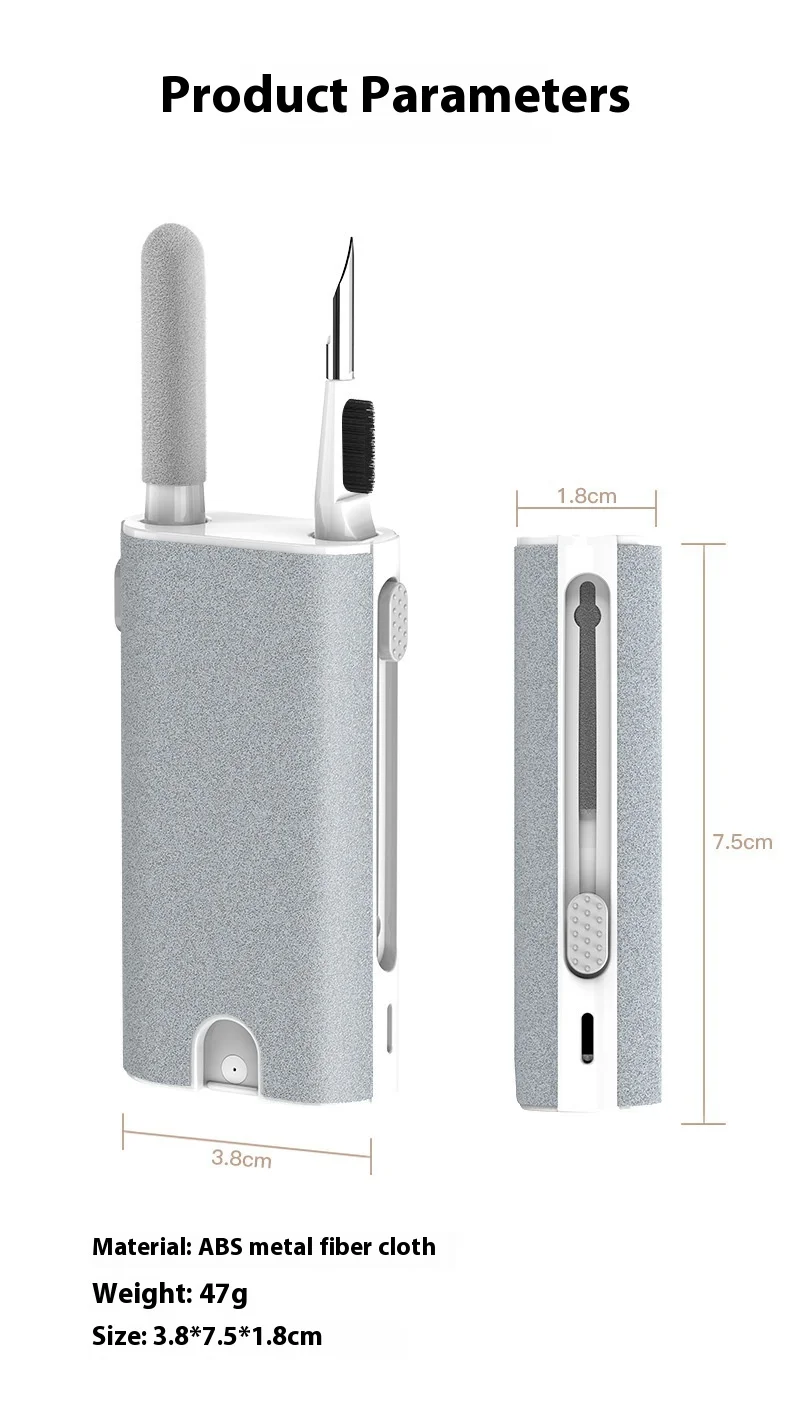 New Design 5 in 1 Multi Function Earphone Earbud TWS Cleaner Pen Brush Cleaning Tool Kit For Notebook Computer Phone Cleaner