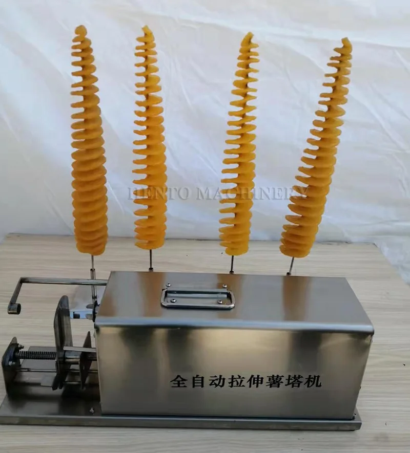 Hot Selling Potato Snack Making Machine / Potato Tower Machine / Electric Spiral Potato Cutter