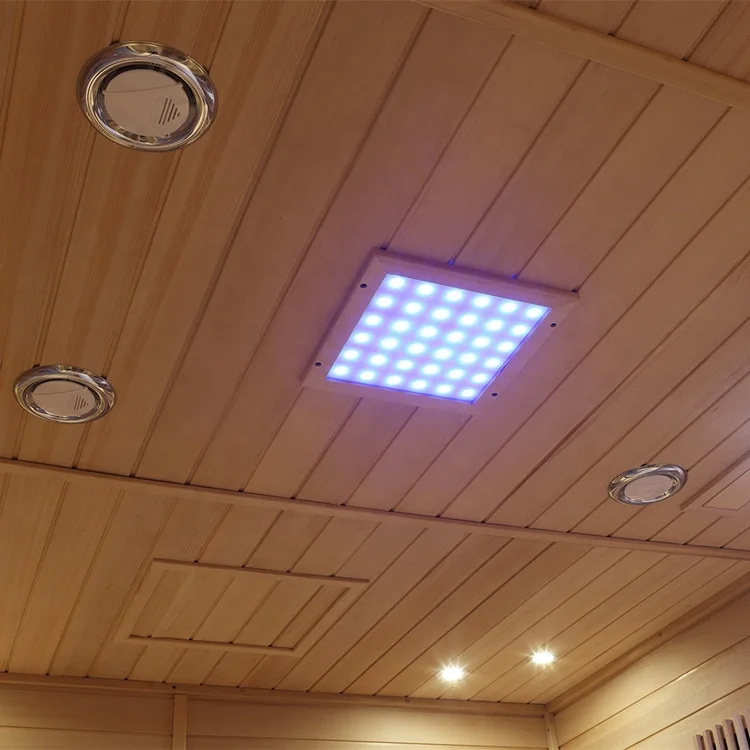 luxury 6- 8 person hemlock wood dry sauna cabin home custom sauna box ozone Infra red sauna room