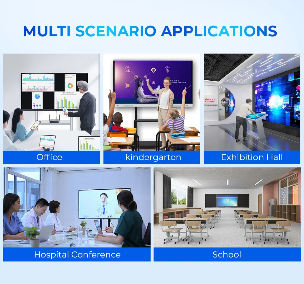 Hot Digital Touch Screen Display 65 Inch Interactive Panel Smart Whiteboard for Classroom