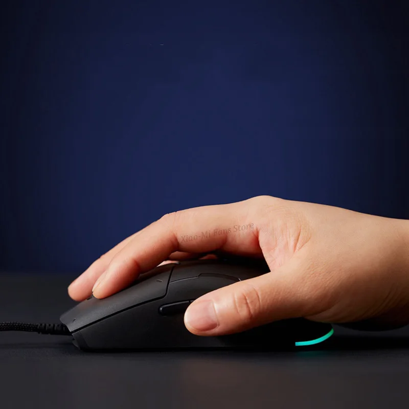 Xiaomi Mi Gaming Mouse Lite with Rgb Light 220 ips 400 to 6200 dpi Five Gears Adjusted 80 Million Hits TTC micro Move