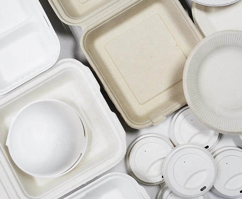 Fully Automatic Biodegradable Tableware Machinery Disposable Food Box Container Paper Plate Making Price Lunch Box Machine