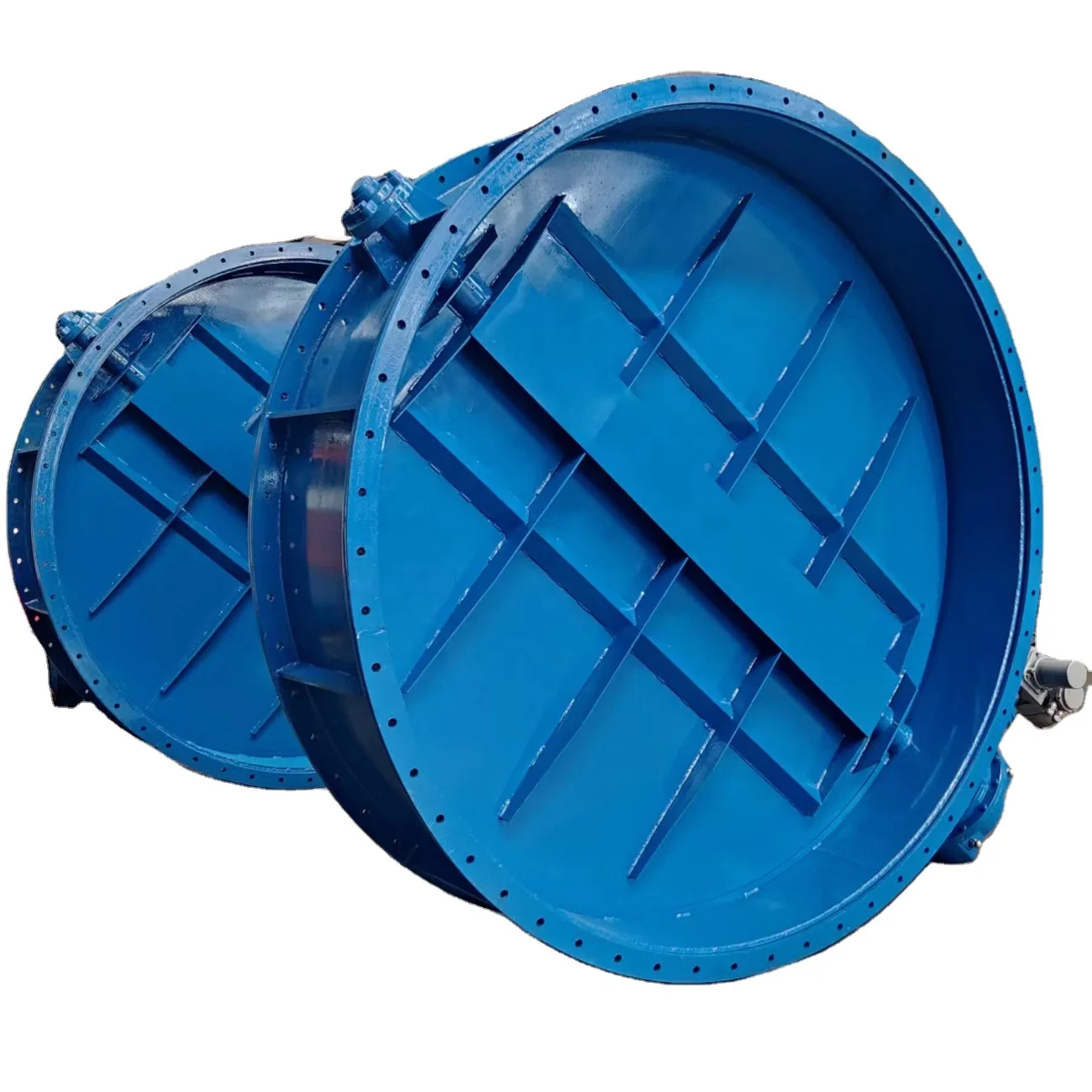 Customized electric control DN2500 damper valve for dust gas