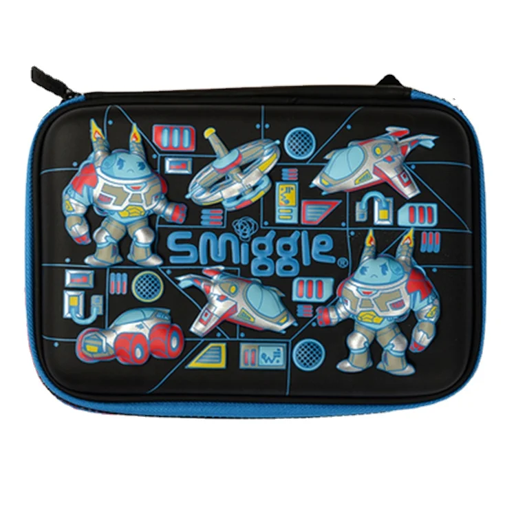 Корейский объемный кожаный пенал Eva большой вместимости, индивидуальный роскошный пенал с сублимационной печатью, милые школьные пеналы для детей