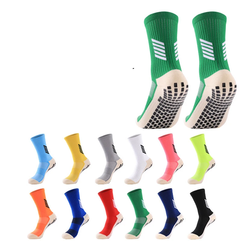 Wholesale Professional Anti-slip Soccer Socks Kids Youth Men Grip Antislip Athletic Sports Football Socks