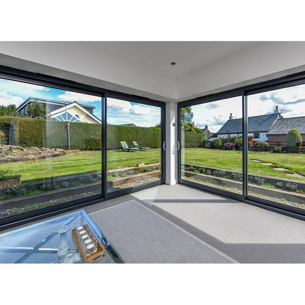 CBMmart Custom Bigger Views Door Panels Sliding Windows Slim Frame With Fabric Screen Aluminum Profile Sliding Windows and Doors